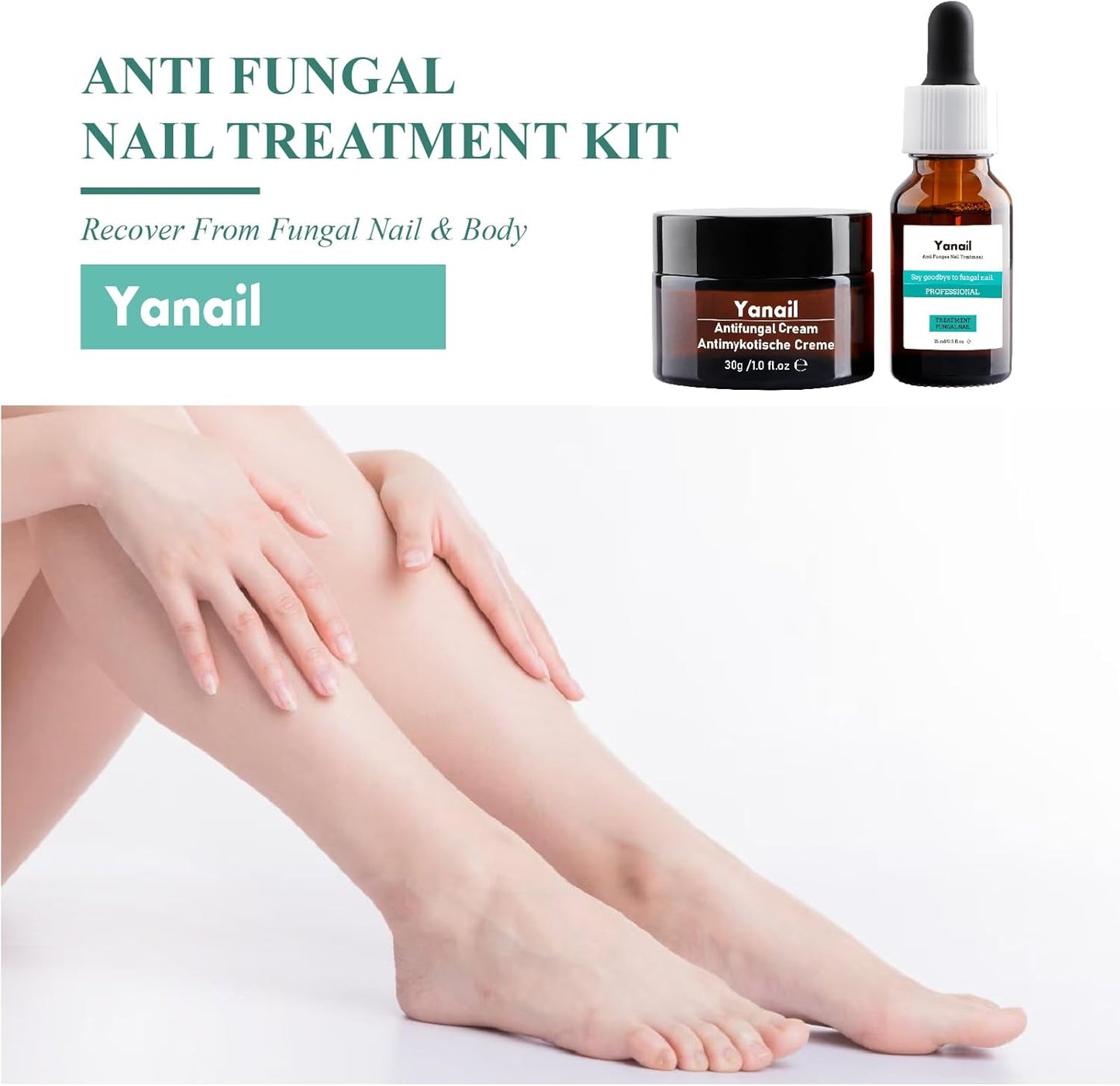 Yanail Fungal Nail Treatment & Antifungal Cream for Toenail